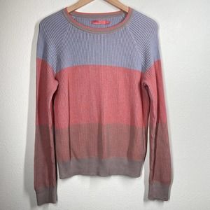 prAna Branagan Sweater Womens Small Orange Gray Pullover